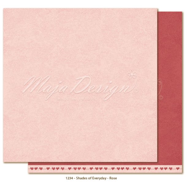 Maja Design Scrapbooking Ark - 1234 - Mono - Everyday - Rose