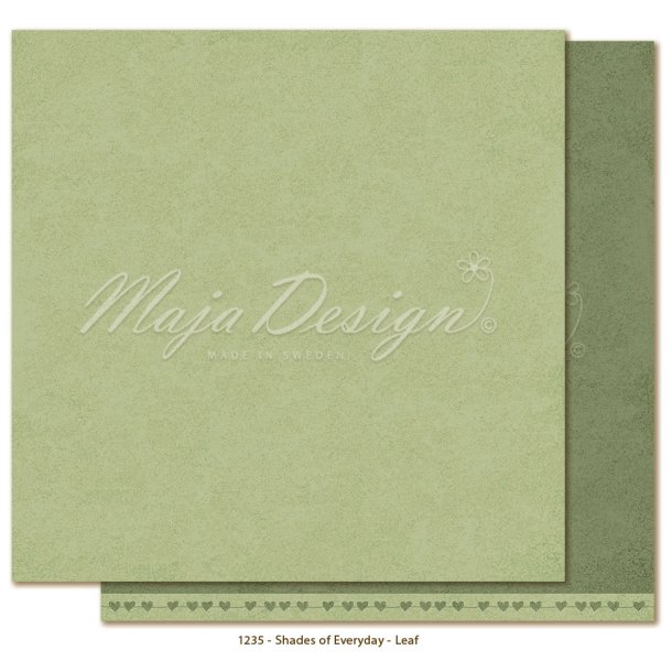 Maja Design Scrapbooking Ark - 1235 - Mono - Everyday - Leaf