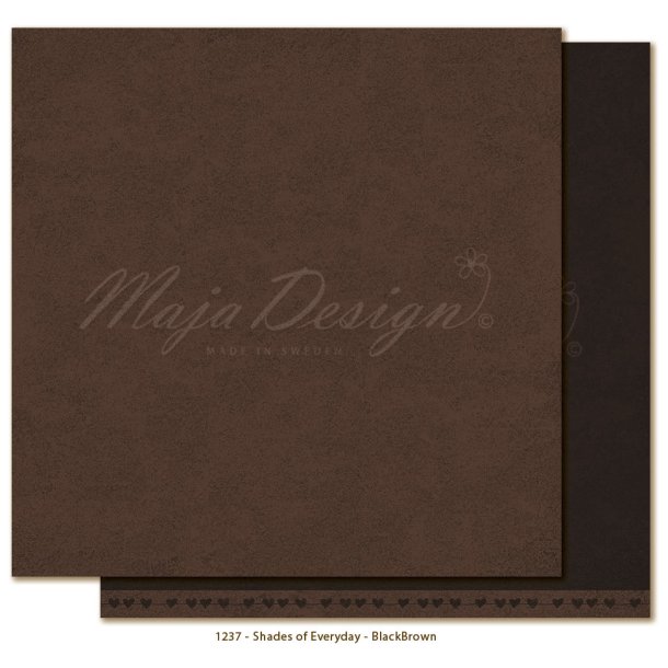 Maja Design Scrapbooking Ark - 1237 - Mono - Everyday - BlackBrown