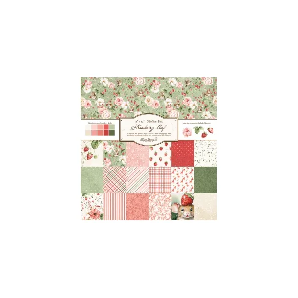 Maja Design blok Strawberry thief - 12x12" Collection pack 15 ark