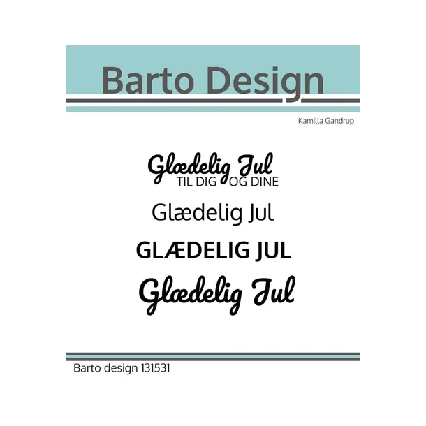 Barto Design Clearstamp "Gldelig jul" 131531