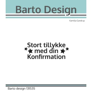 Barto Design Clearstamp danske tekster 131535