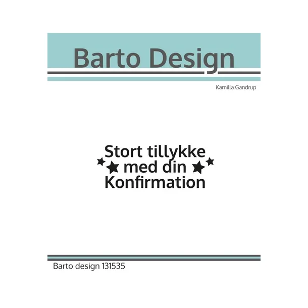 Barto Design Clearstamp danske tekster 131535