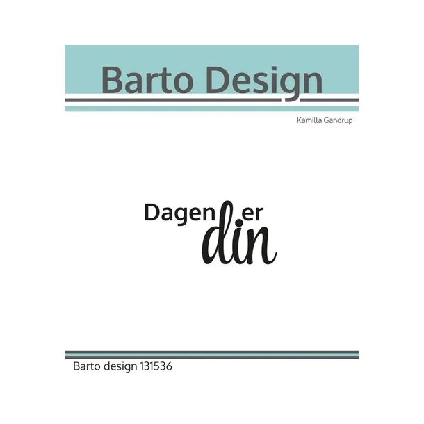 Barto Design Clearstamp danske tekster 131536