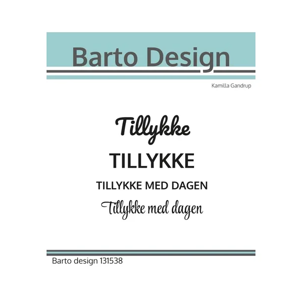 Barto Design Clearstamp danske tekster 131538