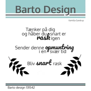 Barto Design Clearstamp Danske tekster 131542