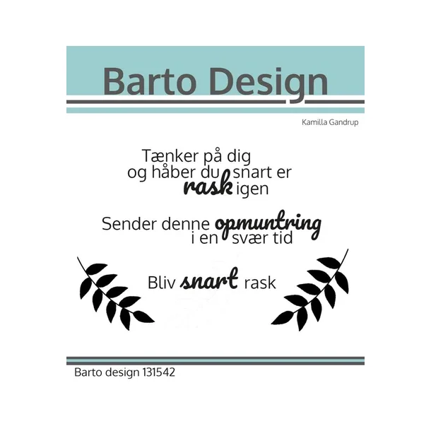 Barto Design Clearstamp Danske tekster 131542