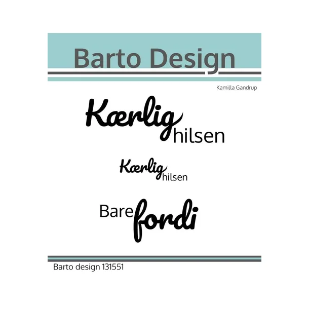 Barto Design Clearstamp "Danske tekster"  131551