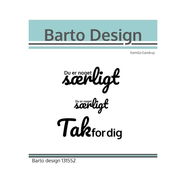 Barto Design Clearstamp "Danske tekster"  131552