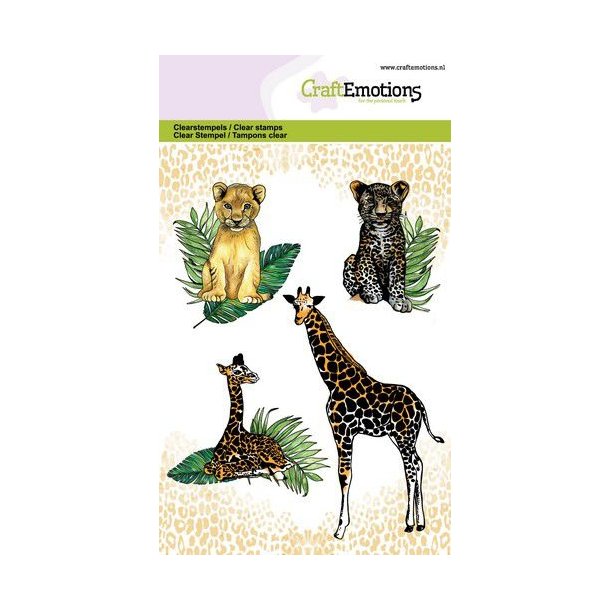 Clearstamps A6 - 1331 - Giraffe and Cubs