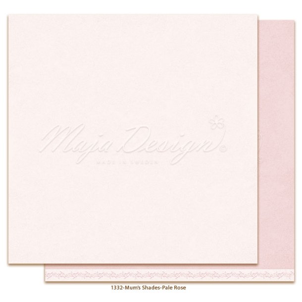 Maja Design Scrapbooking Ark - 1332  - Mono - Mum's - Pale rose