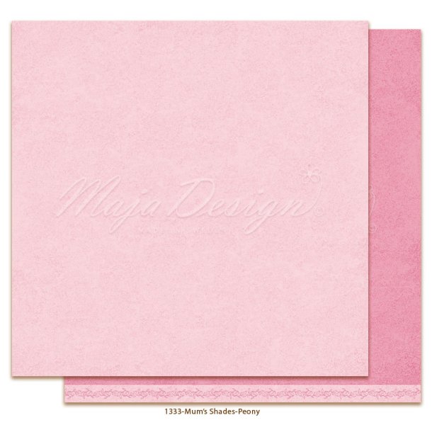 Maja Design Scrapbooking Ark - 1333  - Mono - Mum's - Peony