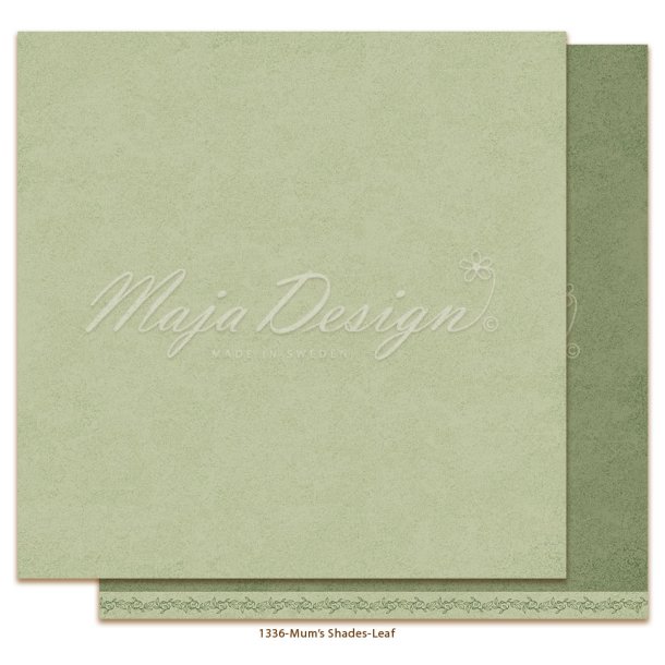 Maja Design Scrapbooking Ark - 1336  - Mono - Mum's - Leaf