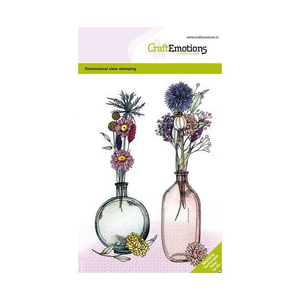 Clearstamps A6 - 1338 - Dried flowers vase 1