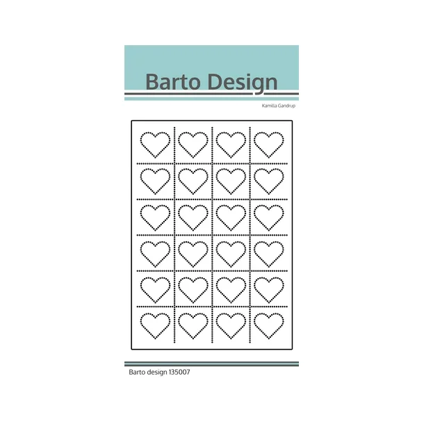 Barto Design Dies " Hearts - Background" 135007