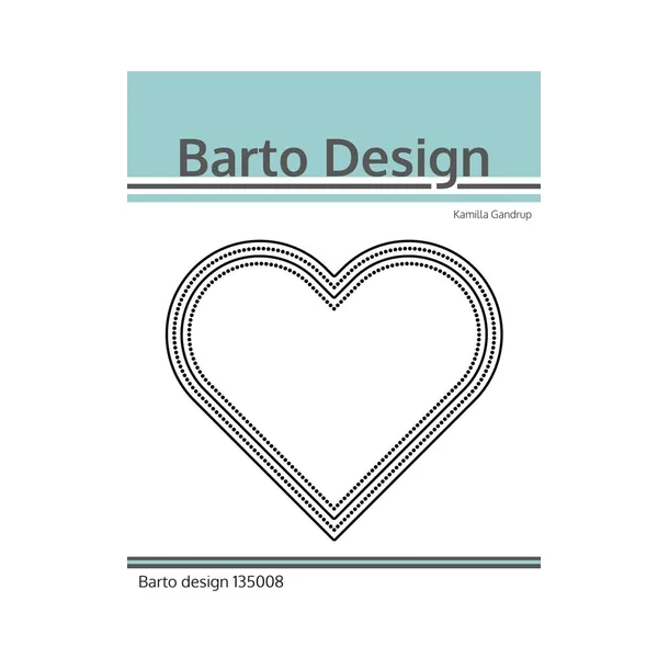Barto Design Dies " Layered Hearts " 135008