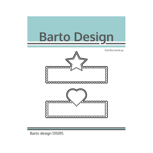 Barto Design Dies Star &amp; Heart Banners 135015