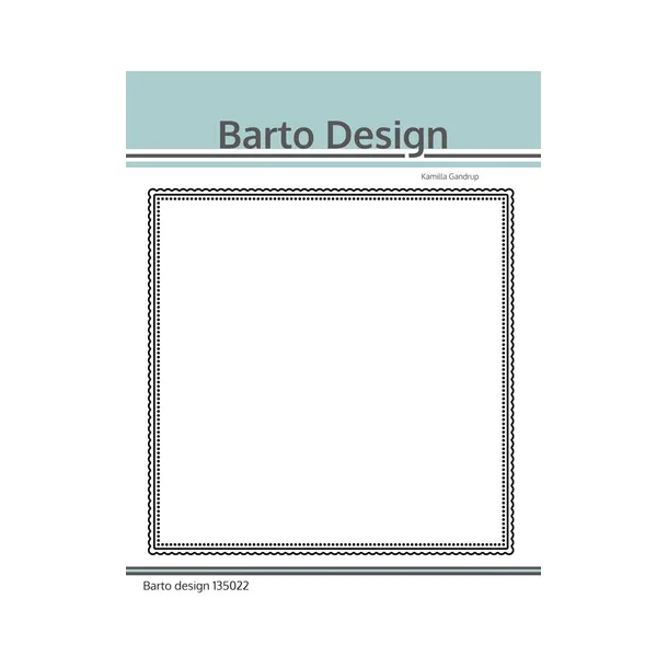 Barto Design Dies Scalloped Square 135022
