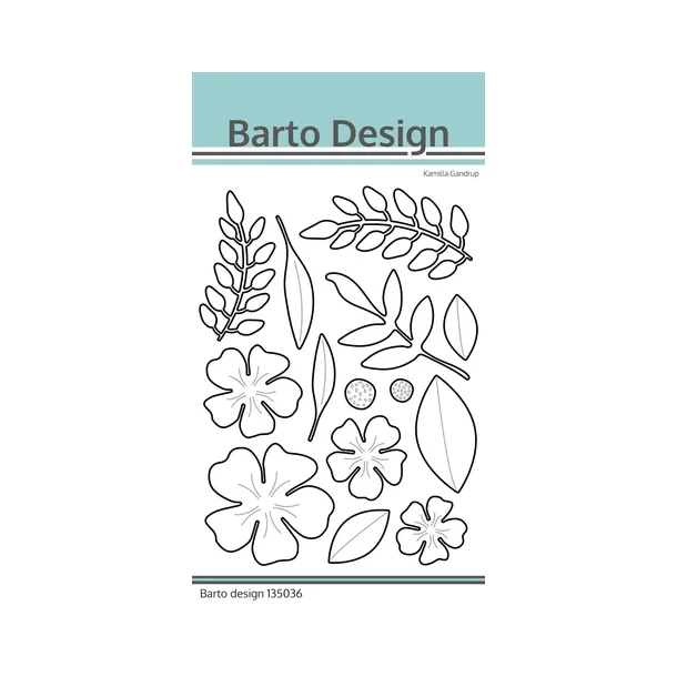 Barto Design Dies Flower &amp; Leaves 135036