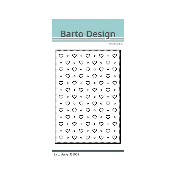 Barto Design Dies "A6 Backcover - Hearts"  135056 