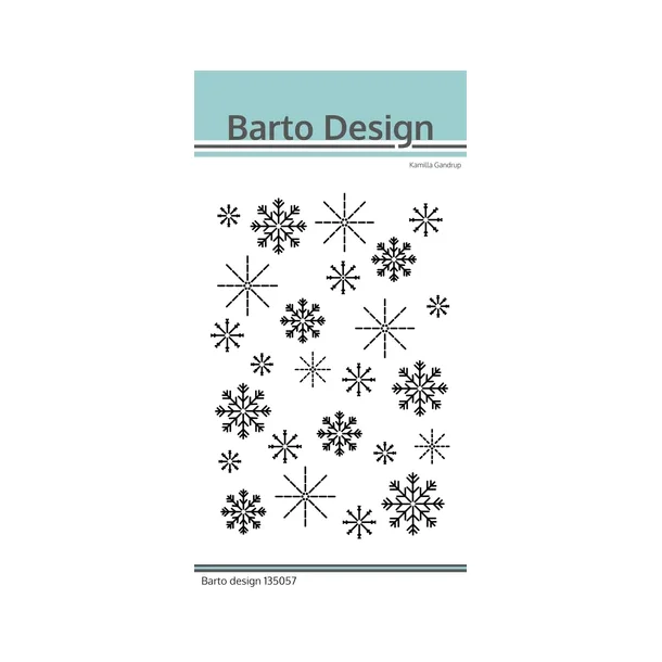 Barto Design Dies "A6 Backcover - Snowflakes" 135057 