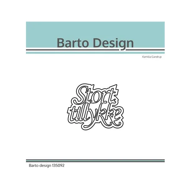 Barto Design Dies "Stort Tillykke" 135092 