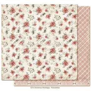 Maja Design Scrapbooking Ark - 1375 - Christmas Nostalgia - Poinsettias