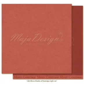 Maja Design Scrapbooking Ark - 1383 - Mono - Nostalgia - Light red