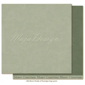Maja Design Scrapbooking Ark - 1384 - Mono - Nostalgia - Sage green