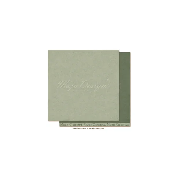 Maja Design Scrapbooking Ark - 1384 - Mono - Nostalgia - Sage green