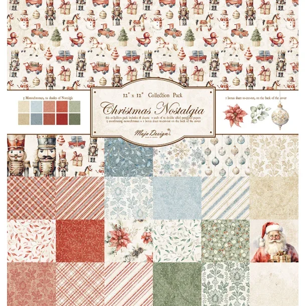 Maja Design Papirblok - Christmas Nostalgia - 12x12" Collection pack