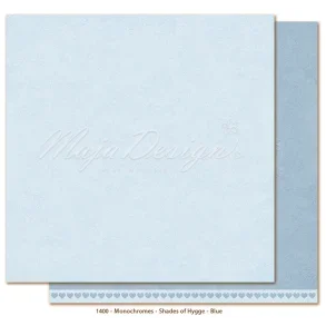 Maja Design Scrapbooking Ark - 1400 - Mono - Hygge - Blue 