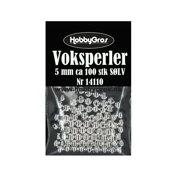 Voksperler 5 mm ca. 100 stk SLV