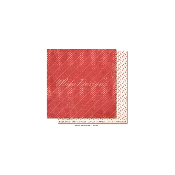 Maja Design Scrapbooking Ark - 1433 -Strawberry thief  Delicious
