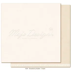 Maja Design Scrapbooking Ark - 1439 - Mono baggrund Strawberry thief Cream