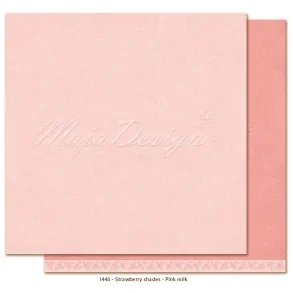 Maja Design Scrapbooking Ark - 1440 - Mono baggrund Strawberry thief  Pink milk 