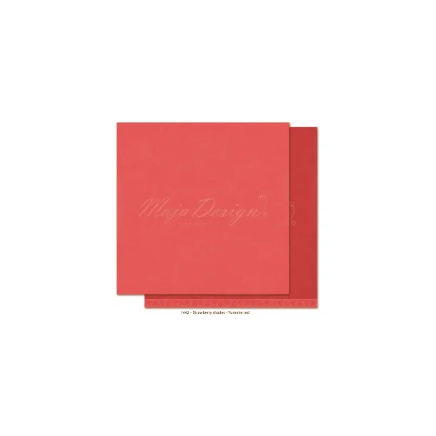 Maja Design Scrapbooking Ark - 1442 - Mono baggrund Strawberry thief  Yummie red