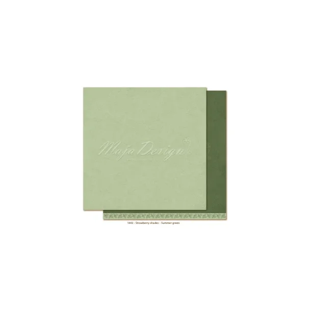 Maja Design Scrapbooking Ark - 1443 - Mono baggrund Strawberry thief  Summer green