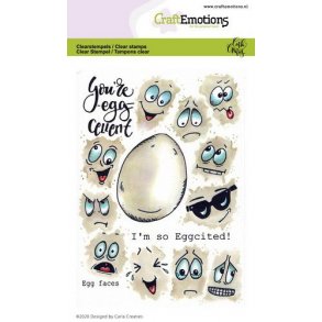 Clearstamps A6 - 1670 - Egg faces
