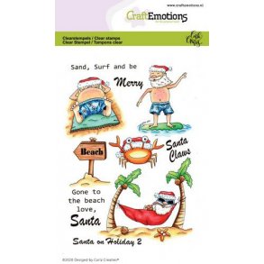 Clearstamps A6 - 1692 - Santa on Holiday 2