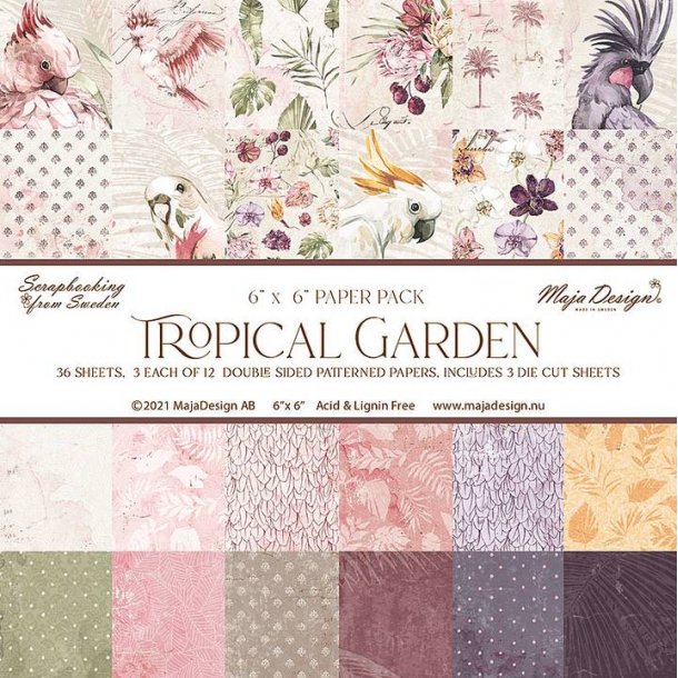 Maja Design Papirblok - 6x6 Tropical Garden 