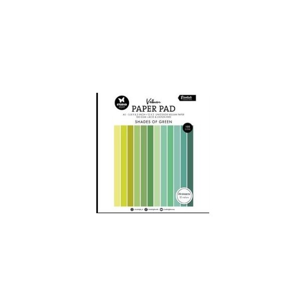 Studio Light Paper Pad "Vellum - Shades of Green" SL-ES-VPP193