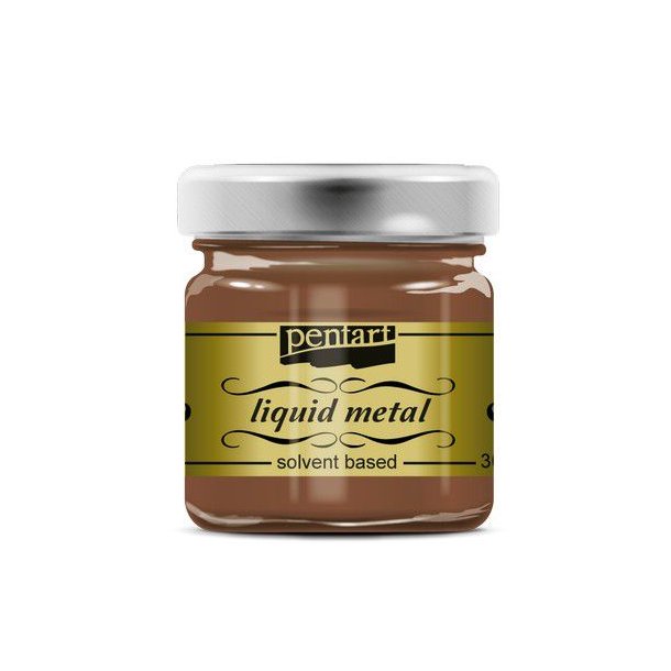 Pentart Liquid metal solvent paint 30ml - 21081 - Copper