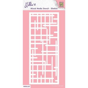 Nellie Snellen Stencil  MMS-027 - Slimline - Labyrinth