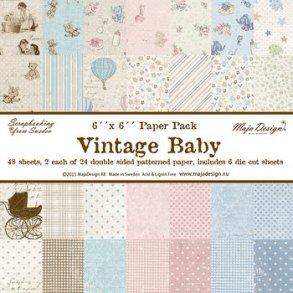 Maja Design Papirblok - 6x6  Vintage Baby 