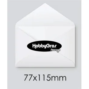 Kuverter 77x115 cm  Hvid passer til A7