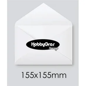 Kuverter 15,5 X 15,5 cm Hvid 