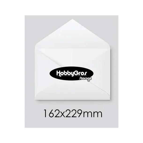 Kuverter C5 16,2 x22,9cm  Hvid 294060