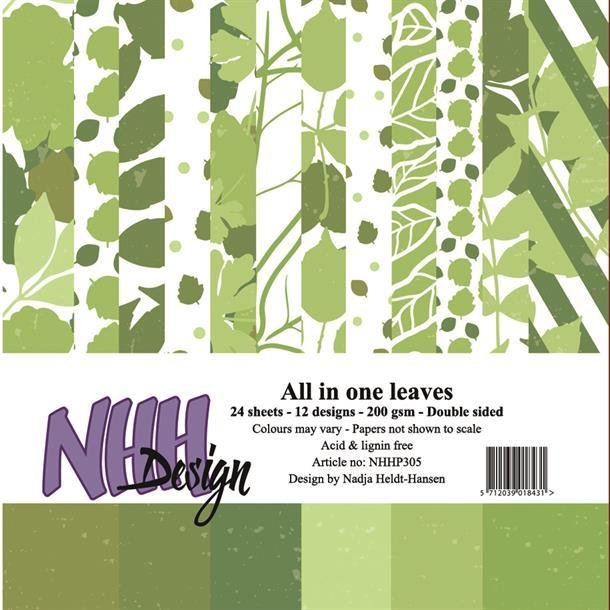 NHH Paperpad 15x15cm All in one - NHHP305 - Leaves