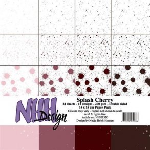 NHH Paperpad 15x15cm -NHHP320 - Splash Cherry